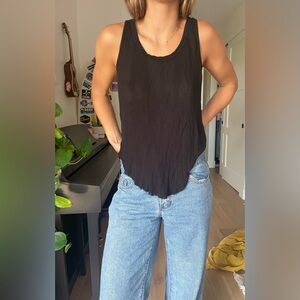 Rag & Bone Black Sleeveless Tank Top S